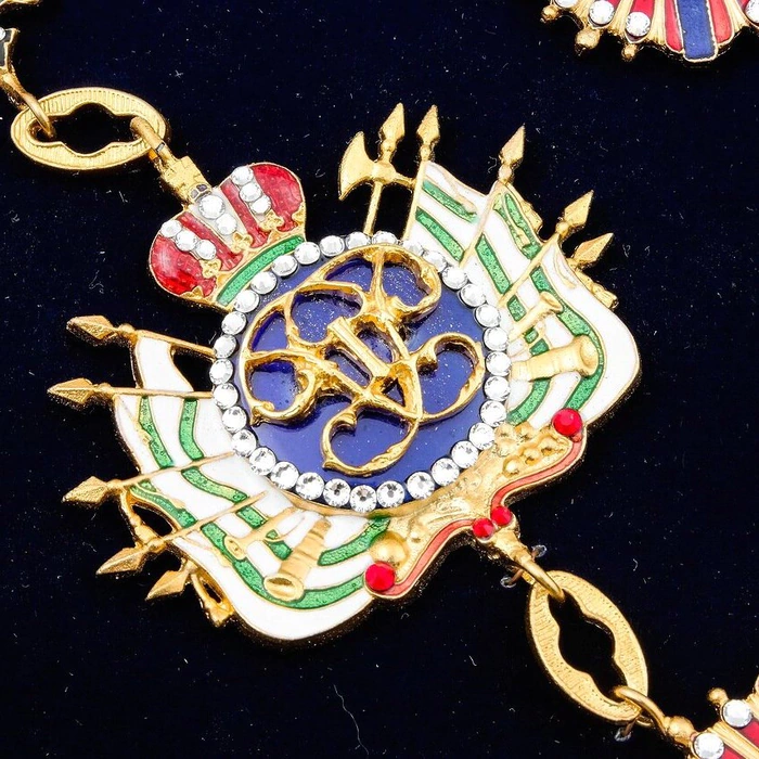 The Order of St. A. the First-Called on a chain with rhinestones under glass